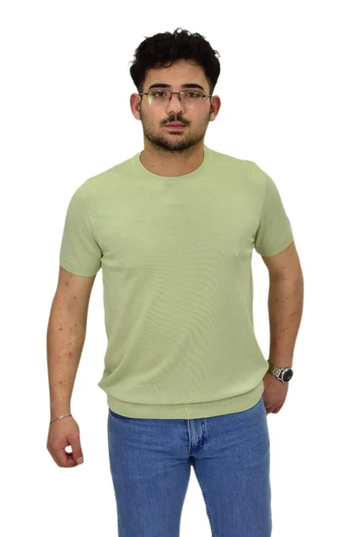 Erkek Triko Sıfır Yaka Tişört  P6035 BGL-ST04505 ürün görseli