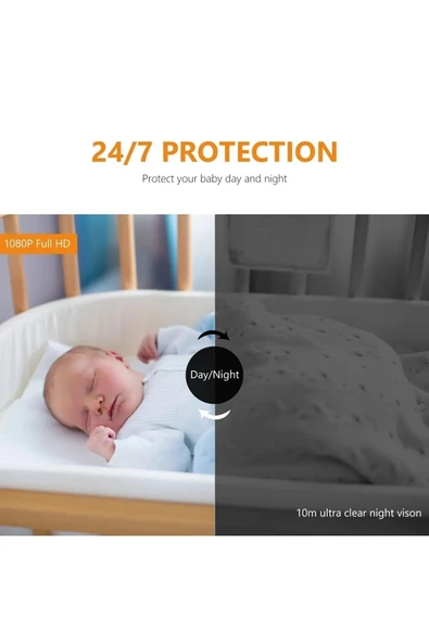 Bebek Izleme Kamera+32 Gb Hafıza Kart Ile Birlikte (uzaktan Canlı Izlenir Ses Ve Görüntü Kayıt Eder) - 3