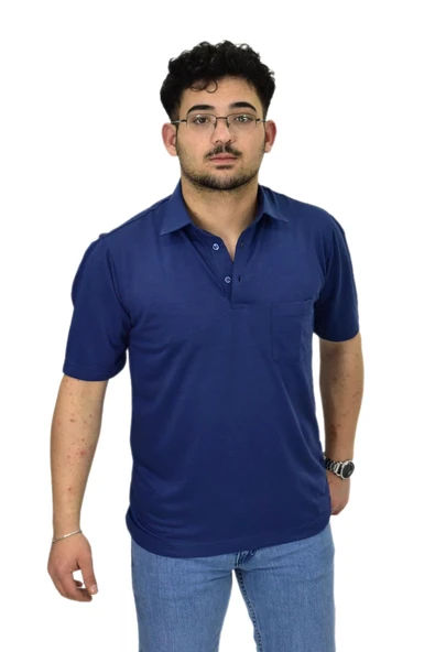 Erkek Gömlek Yaka Tişört T6064 BGL-ST04541 - Resim 6