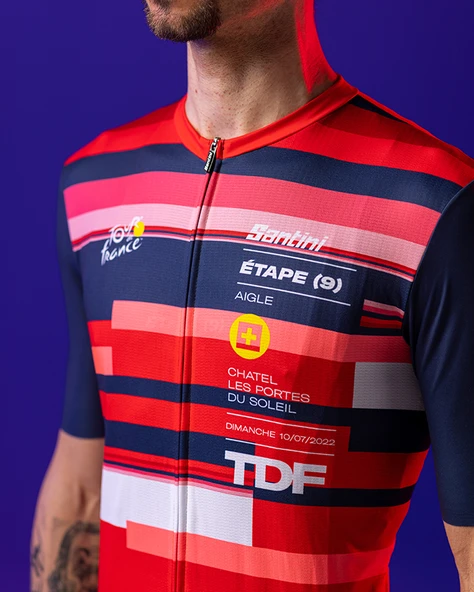 Santini Tour De France Aigle Bisiklet Forması RE94075CAIGLE2TDF - Resim 6