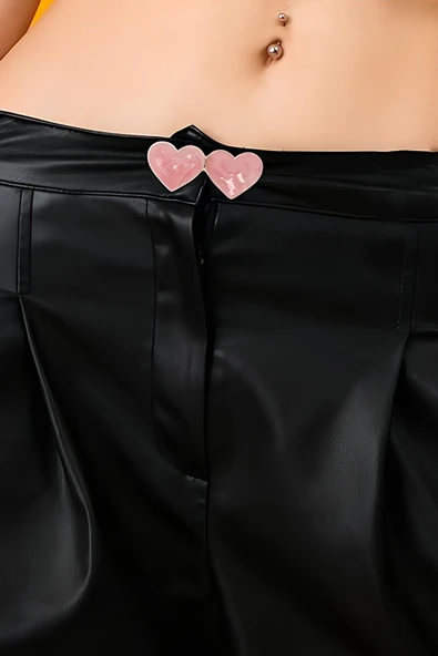 Kalpli Pantolon Beli Daraltma Aparatı, Broş, Kalpli Kemer , Pembe, Beyaz, Renk Kalpli Bel Daraltma Çıtçıtı, Dayanıklı Demir Çıtçıt, Kot Pantolon Daraltma Aparatı, Kadın - 4