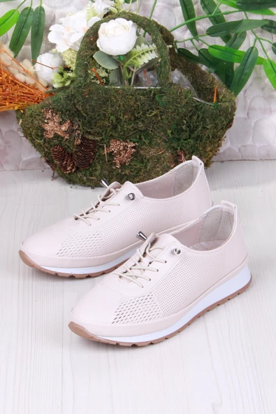 Fort 701-5 Anatomik Rahat Lazer Baskılı Lastik Bağcıklı Kadın Ayakkabı - 9