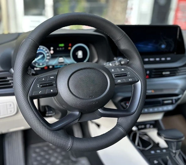 Hyundai İ20 2020-2024 Araca Özel Direksiyon Kılıfı (F1 OLMAYAN Araçlara Uyumludur) - Resim 3