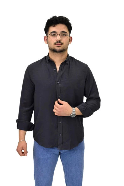 Erkek Spor Silim Fit Uzun Kol Gömlek G5019 BGL-ST04493 ürün görseli