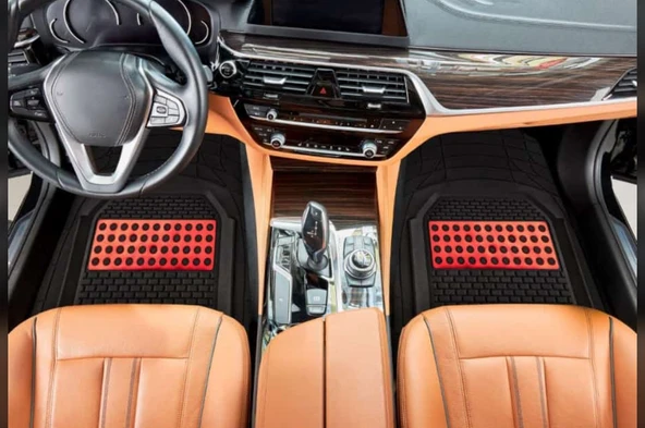 Oto Paspas Universal Derin Havuzlu Krom KIRMIZI - Resim 2