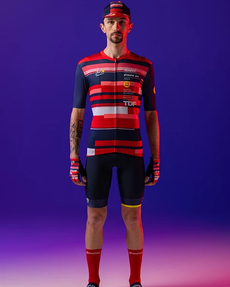 Santini Tour De France Aigle Bisiklet Forması RE94075CAIGLE2TDF - Resim 4