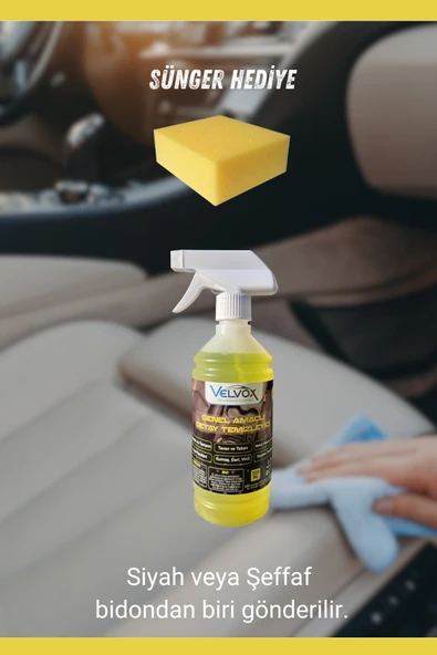 Velvox Detay Temizleyici Araç içi Temizleyici 500 ml Sünger Hediye, Araç içi Temizleyici, Detay Temizleyici - 4