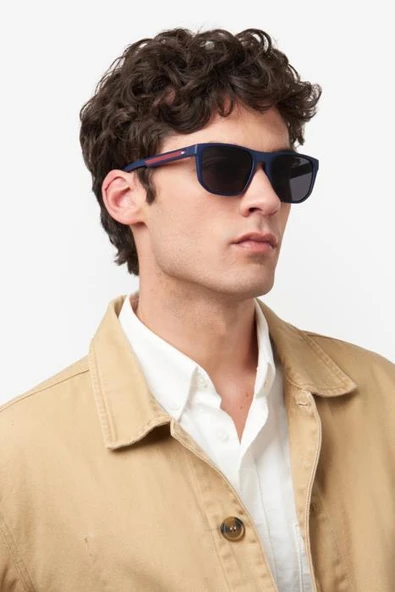 Tommy Hilfiger TH 2200/S-8RU‐MAVI Erkek Güneş Gözlüğü - Resim 3