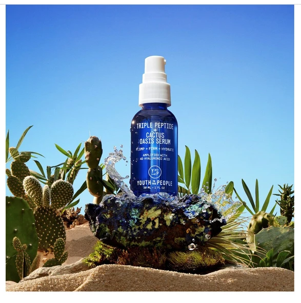 Youth To The People Triple Peptide + Cactus Oasis Serum - Nemlendirici 30 ml Serum - Resim 4