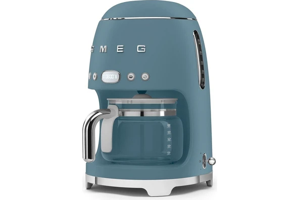 Smeg 50's Style DCF02 Mat Storm Blue® Filtre Kahve Makinesi Special Edition - 3