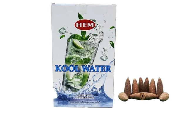 Kool Water Back Flow Konik Tütsü 10&primelu. Geri Akış Tütsü