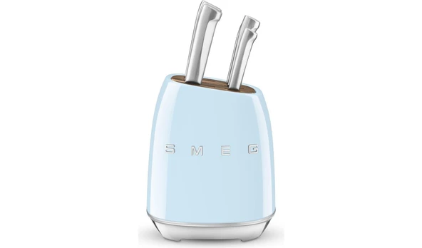 Smeg 50's Style KBSF02 Pastel Mavi Standlı Bıçak Seti