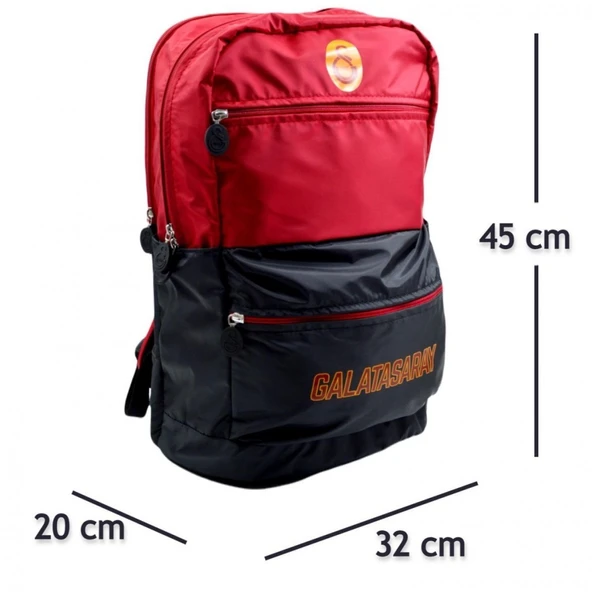 Galatasaray Trend Siyah Cepli Çift Gözlü Paraşüt Çanta - 2