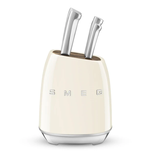 Smeg 50's Style KBSF02 Krem Standlı Bıçak Seti