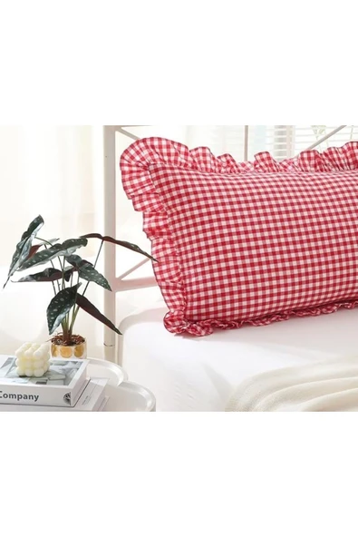 Hamile Yastık Kılıfı Pötikare, uzun, fırfırlı yastık kılıfı - Hamile yastık kılıfı 50 x 135 cm - 3