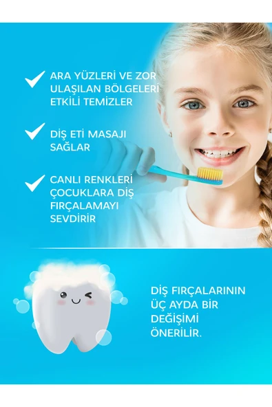 R.O.C.S. Çocuk Kırmızı Manuel Diş Fırçası - 4