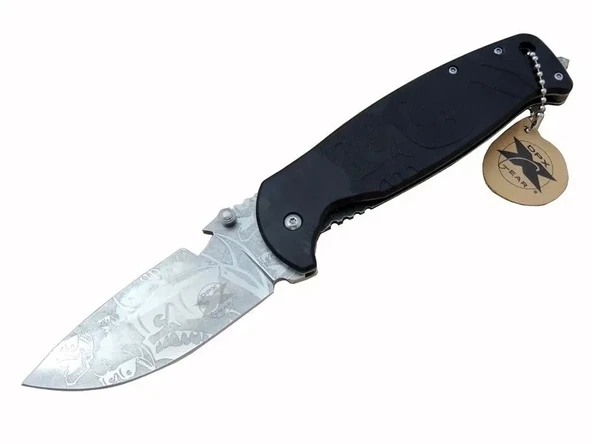 Gear Hst-1238 Desenli Outdoor Çakı 23,5 Cm - Açacaklı, Cam Kırma Perçinli, Kılıflı