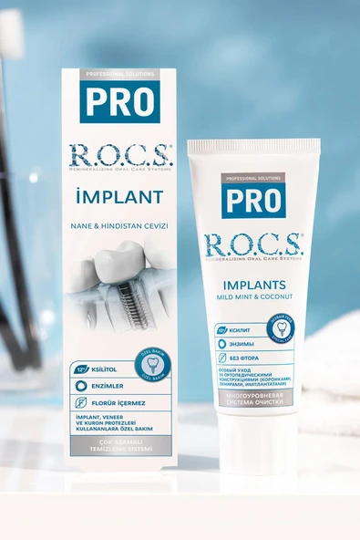 R.O.C.S. Pro Implant Kullananlara Özel Diş Macunu (74g) - 5