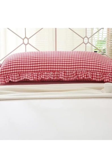 Hamile Yastık Kılıfı Pötikare, uzun, fırfırlı yastık kılıfı - Hamile yastık kılıfı 50 x 135 cm - 2