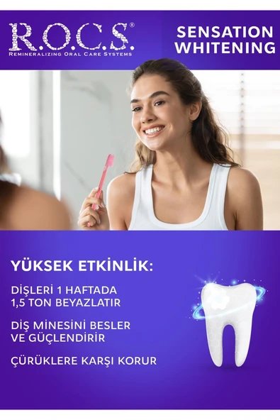 Sensation Rocs Whitening Ekstra Beyazlatıcı Diş Macunu 74 G - 3
