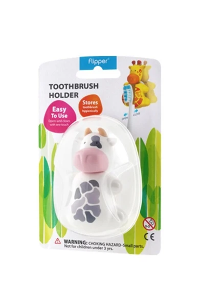 R.O.C.S. Flipper Animal Serisi Diş Fırçası Kabı-inek