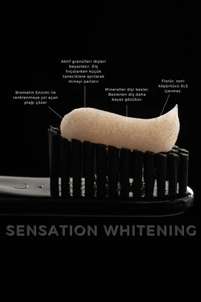 R.O.C.S. Rocs Sensation Whitening Beyazlatıcı Diş Macunu Ve 2 Diş Fırçası - 7