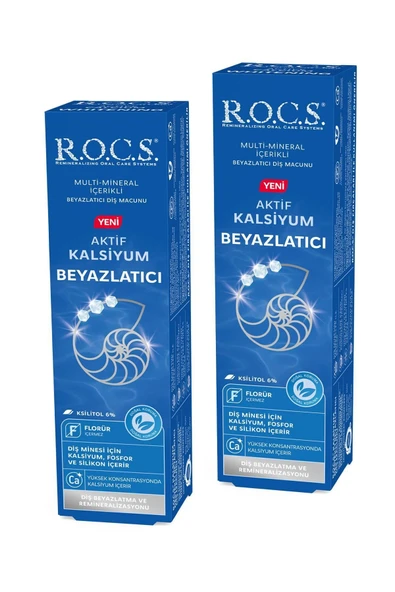 R.O.C.S. Aktif Kalsiyum Beyazlatıcı Diş Macunu 94g X 2 Adet - 5