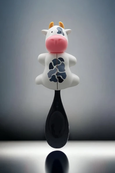 R.O.C.S. Baby Neon 0-3 Yaş Diş Fırçası Pembe Ve Flipper Hijyenik Saklama Kabı Seti - Inek - 7