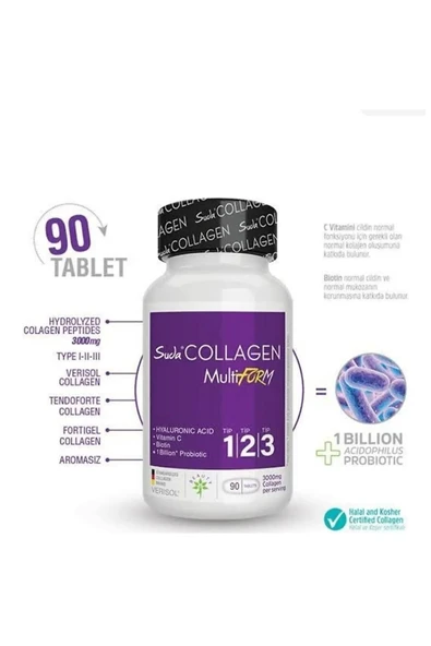 Suda Collagen Multiform Kolajen 90 Tablet 2'li Avantaj Paketi - 2