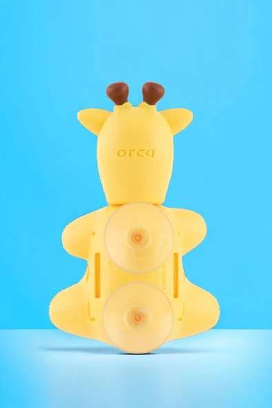 R.O.C.S. Zürafa Figürlü Baby 0-3 Yaş Diş Fırçası Ve Flipper Hijyenik Saklama Kabı Seti-yeşil Fırça - 6