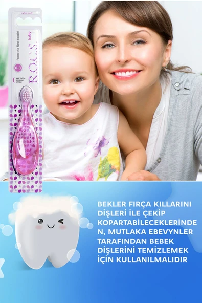 R.O.C.S. R.o.c.s Baby 0-3 Yaş Bebek Diş Fırçası Pembe - 4