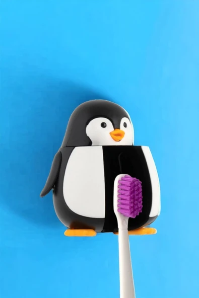 R.O.C.S. Flipper Diş Fırçası Kabı Penguen - 2