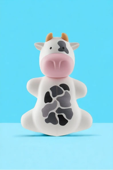 R.O.C.S. Baby Neon 0-3 Yaş Diş Fırçası Pembe Ve Flipper Hijyenik Saklama Kabı Seti - Inek - 3