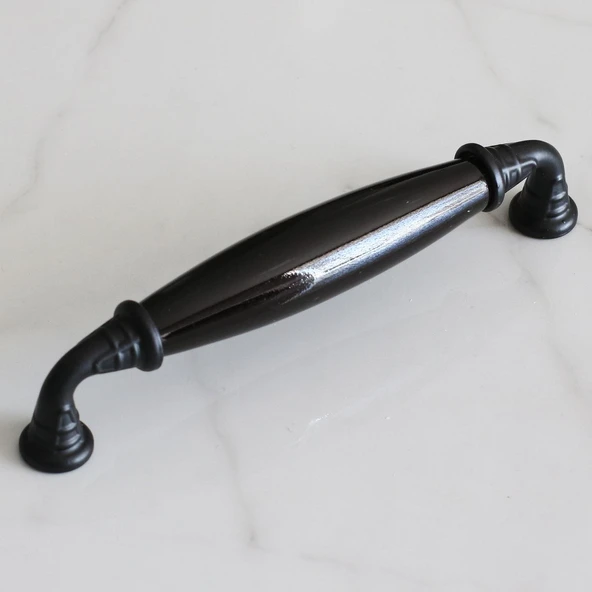 Porselen Siyah 96 Mm Mobilya Mutfak Kulpları Çekmece Dolap Kulplar Kapak Kulpu Kulbu Dolabı - Resim 5