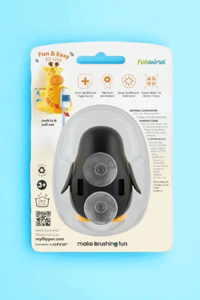 R.O.C.S. Flipper Diş Fırçası Kabı Penguen - 7