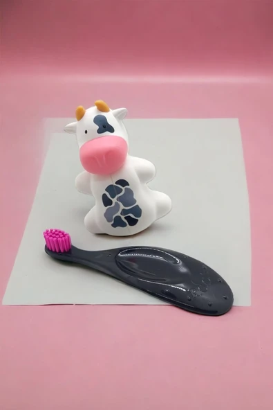 R.O.C.S. Baby Neon 0-3 Yaş Diş Fırçası Pembe Ve Flipper Hijyenik Saklama Kabı Seti - Inek - 6