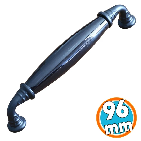 Porselen Siyah 96 Mm Mobilya Mutfak Kulpları Çekmece Dolap Kulplar Kapak Kulpu Kulbu Dolabı