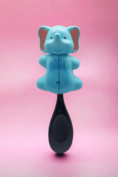 R.O.C.S. Baby Neon 0-3 Yaş Diş Fırçası Mavi Ve Flipper Hijyenik Saklama Kabı Seti -fil - 4