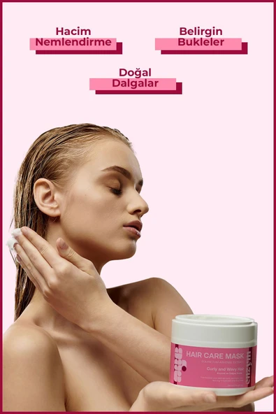 Kıvırcık ve Dalgalı saçlar için Saç Bakım Maskesi 250 ml (bukle belirginleştirici) - 4