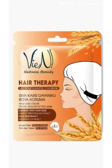 Vien Natural Beauty Saç Bone Maskesi Isıya Karşı Dayanıklı Boya Koruma 1 Adet