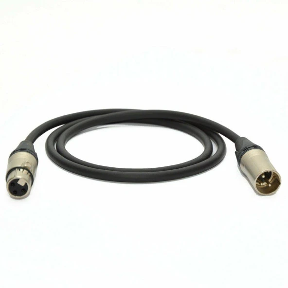 3 Pin XLR Dişi-Erkek Hazır Mikrofon Kablosu Klotz/Neutrik (3 Mt) - 1