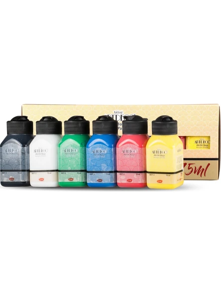 Artdeco Akrilik Boya Set Canlı Renkler 6x75ml