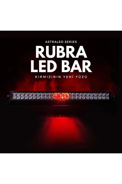 ASTRALED  30 CM OFF ROAD LED BAR KIRMIZI POZİSYON LAMBALI TAMPON TEPE PANJUR İÇİ KAPUT ÇALIŞMA - PREMIUM ÜRÜN - 7