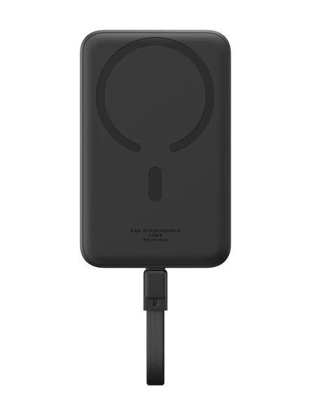 Baseus MgSafe Mini 30 W Siyah 10000 mAh Hızlı Şarj Kablosuz Powerbank Teşhir - Resim 2