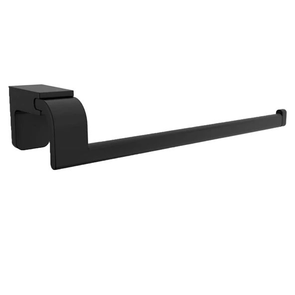 Banyo Kağıt Havluluk Standı Lavabo Mutfak Aparat Uzun Kağıtlık 26 cm Paslanmaz Metal Sağlam Siyah - 4