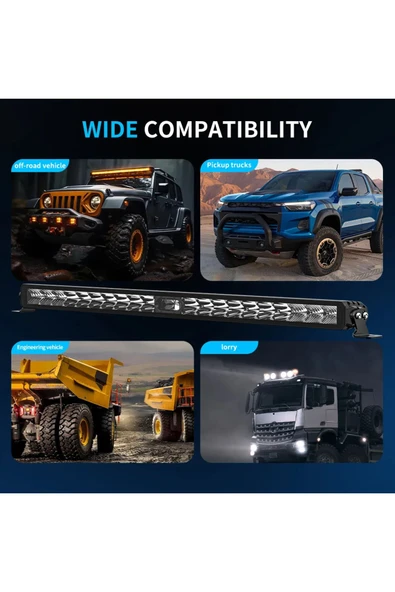 ASTRALED  30 CM OFF ROAD LED BAR KIRMIZI POZİSYON LAMBALI TAMPON TEPE PANJUR İÇİ KAPUT ÇALIŞMA - PREMIUM ÜRÜN - 6