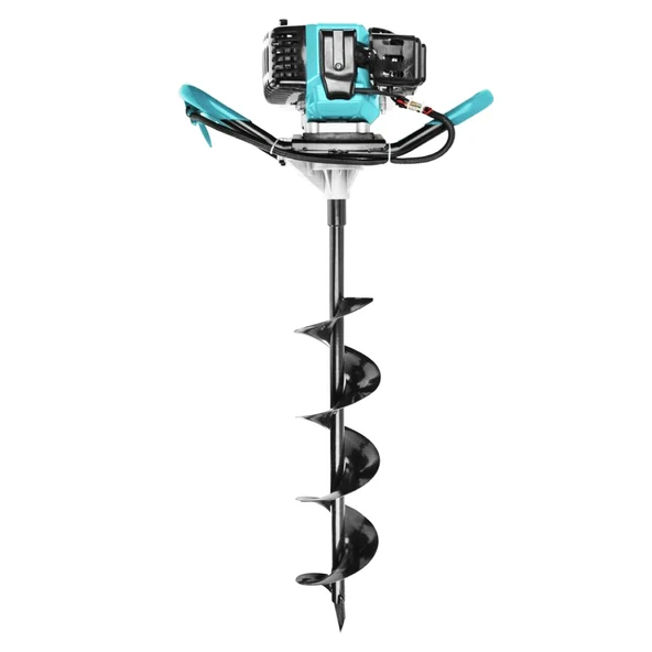 Benzinli Zemin Delme Burgu Makinesi Delik Açma 1.4 KW Fide Dikme Total Toprak Seti 150 mm 800 mm - 5