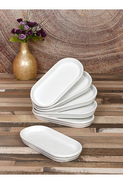 6'lı Oval Kahvaltılık Tabağı - 3