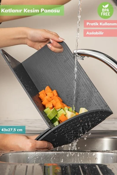 Katlanır Kesim Panosu Katlanabilir Kesme Tahtası Bpa Free
