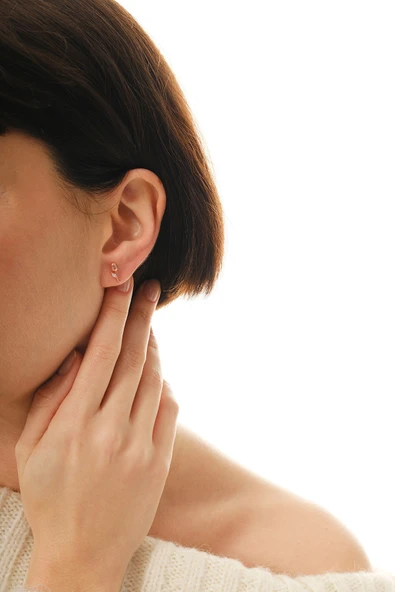 Gümüş rose markız kesim zirkon taşlı lale küpe SGTL12835ROSE - Resim 3